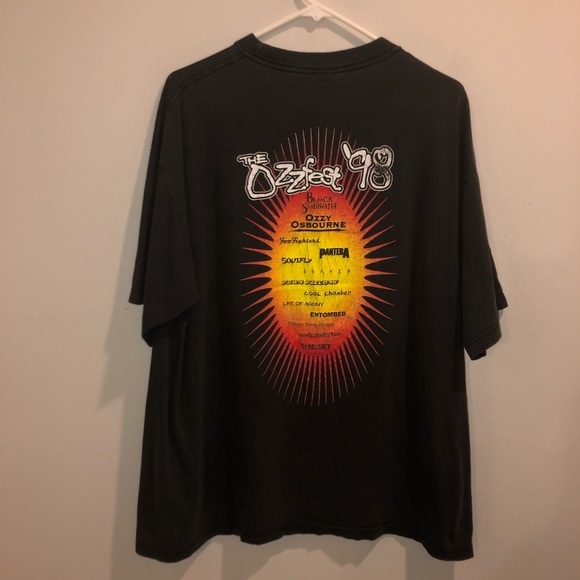 Ozzfest Black Sabbath Ozzy Osbourne VTG Tee 98’ - Picture 6 of 8